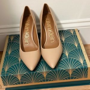 COPY - Calvin Klein nude heels ( 3.5 inches)
